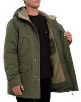 The Volcom Mens Starget 5K Technical Jacket in Military