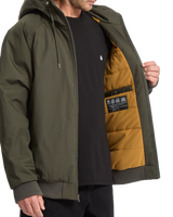The Volcom Mens Hernan 10K Jacket in Rinsed Black