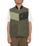 The Volcom Mens Prysmer Gilet in Squadron Green