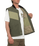 The Volcom Mens Prysmer Gilet in Squadron Green