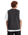 The Volcom Mens Arch Stone Gilet in Asphalt Black