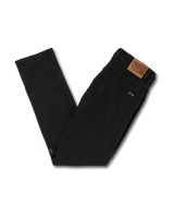 The Volcom Mens Vorta Denim Jeans in Black Out