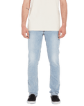 The Volcom Mens Vorta Jeans in Heavy Worn Faded