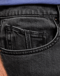 The Volcom Mens Vorta Denim Jeans in Neutral Grey