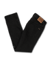 The Volcom Mens Solver Denim Jeans in Black Out