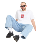 Freazy Loose Denim Jeans in Pale Aqua
