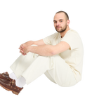 Billow Denim Jeans in Dirty White