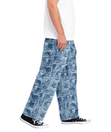 The Volcom Mens Fergadelic Denim Jeans in Road Sky