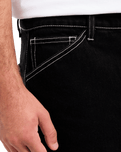 The Volcom Mens Kraftsman II Denim Trousers in Black