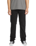 The Volcom Mens Solver Denim Jeans in Blackout