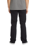 The Volcom Mens Solver Denim Jeans in Blackout