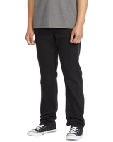 The Volcom Mens Solver Denim Jeans in Blackout
