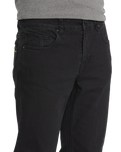 The Volcom Mens Solver Denim Jeans in Blackout