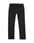 The Volcom Mens Solver Denim Jeans in Blackout