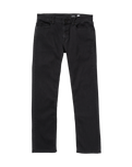 The Volcom Mens Solver Denim Jeans in Blackout
