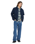 The Volcom Mens Billow Denim Jeans in Bold Blue