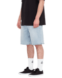 The Volcom Mens Billow Denim Shorts in Desert Dirt Indigo
