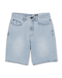 The Volcom Mens Billow Denim Shorts in Desert Dirt Indigo
