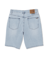 The Volcom Mens Billow Denim Shorts in Desert Dirt Indigo