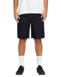The Volcom Mens Billow Denim Shorts in Rinse