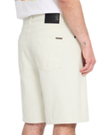 Billow Denim Walkshorts in Dirty White