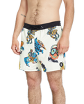 The Volcom Mens Bob Mollema Swimshorts in Light Beige