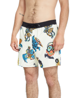 The Volcom Mens Bob Mollema Swimshorts in Light Beige