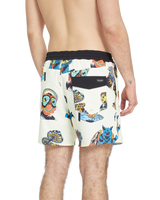 The Volcom Mens Bob Mollema Swimshorts in Light Beige
