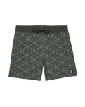 Lido Print Swimshorts in Squadron Green