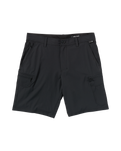 Cashed In Cargo Hybrid Walkshorts in Black