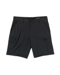 Cashed In Cargo Hybrid Walkshorts in Black