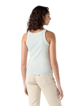 Essential Racer Vest in Pale Blue Garment Dye