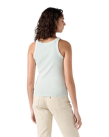 Essential Racer Vest in Pale Blue Garment Dye