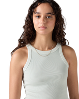 Essential Racer Vest in Pale Blue Garment Dye