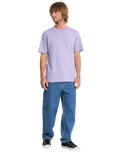 The Volcom Mens Stone Blanks T-Shirt in Purple Ash