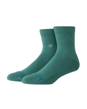Icon Quarter Socks in Teal