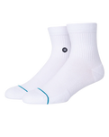 Icon Quarter Socks in White