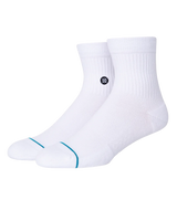 Icon Quarter Socks in White
