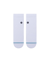 Icon Quarter Socks in White