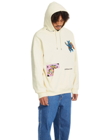 The Volcom Mens Bob Mollema Pulllover Hoodie in Light Beige