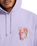 The Volcom Mens Longo Cats Hoodie in Purple Ash