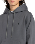 Single Stone Hoodie in Asphalt Black