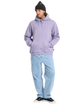 Single Stone Hoodie in Purple Ash