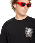 The Volcom Mens Deep Trance T-Shirt in Black