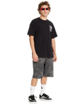 The Volcom Mens Deep Trance T-Shirt in Black
