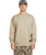 The Volcom Mens Operators Crew Sweatshirt in Light Khaki