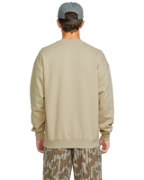 The Volcom Mens Operators Crew Sweatshirt in Light Khaki