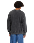 The Volcom Mens Bob Mollema Crew Sweatshirt in Light Acid Black