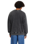 The Volcom Mens Bob Mollema Crew Sweatshirt in Light Acid Black