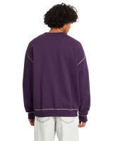 The Volcom Mens Podcol Crew Sweatshirt in Grape Royale